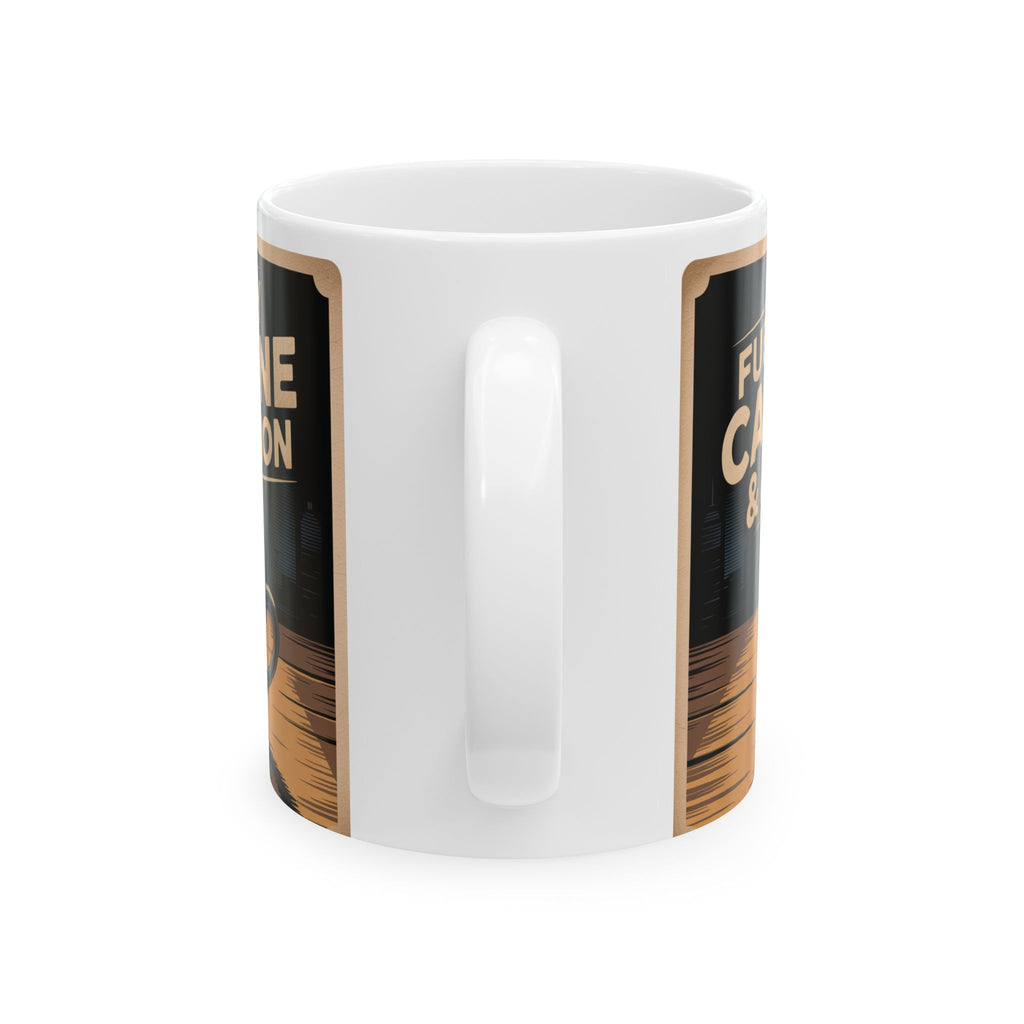 Fuel Your Ambition Ceramic Mug - Coffee Lover Gift, Motivational Mug, Unique Kitchen Decor, Birthday Gift, Caffeine Enthusiast