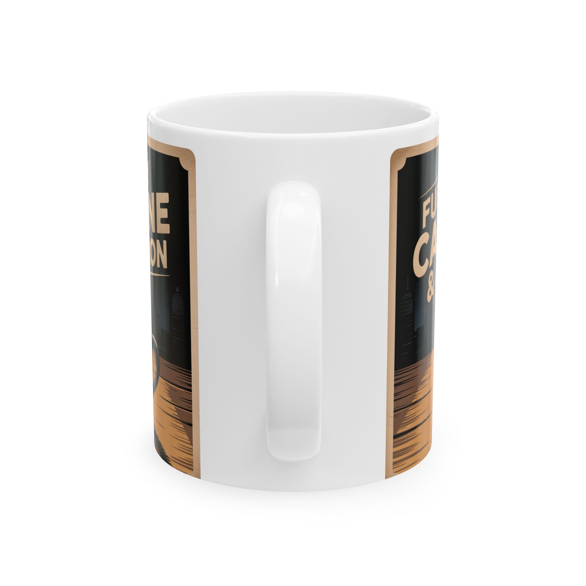 Fuel Your Ambition Ceramic Mug - Coffee Lover Gift, Motivational Mug, Unique Kitchen Decor, Birthday Gift, Caffeine Enthusiast